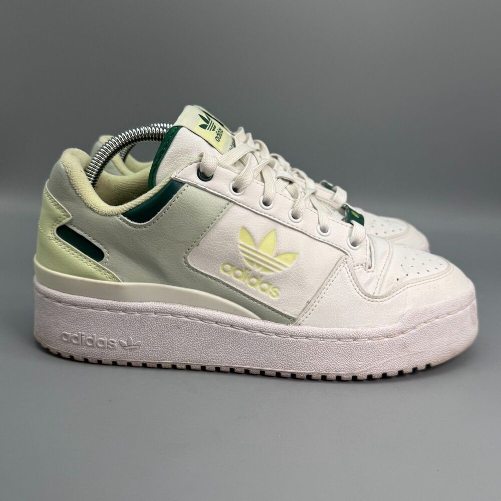 Adidas Forum Low Vegan Make It Juicy Lime Women's 8 White Athletic Sneakers Shoe